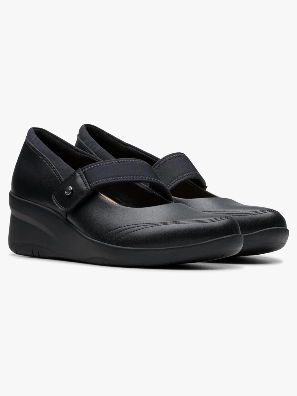 Brand new Clarks Suttyn May Black Leather shoes
